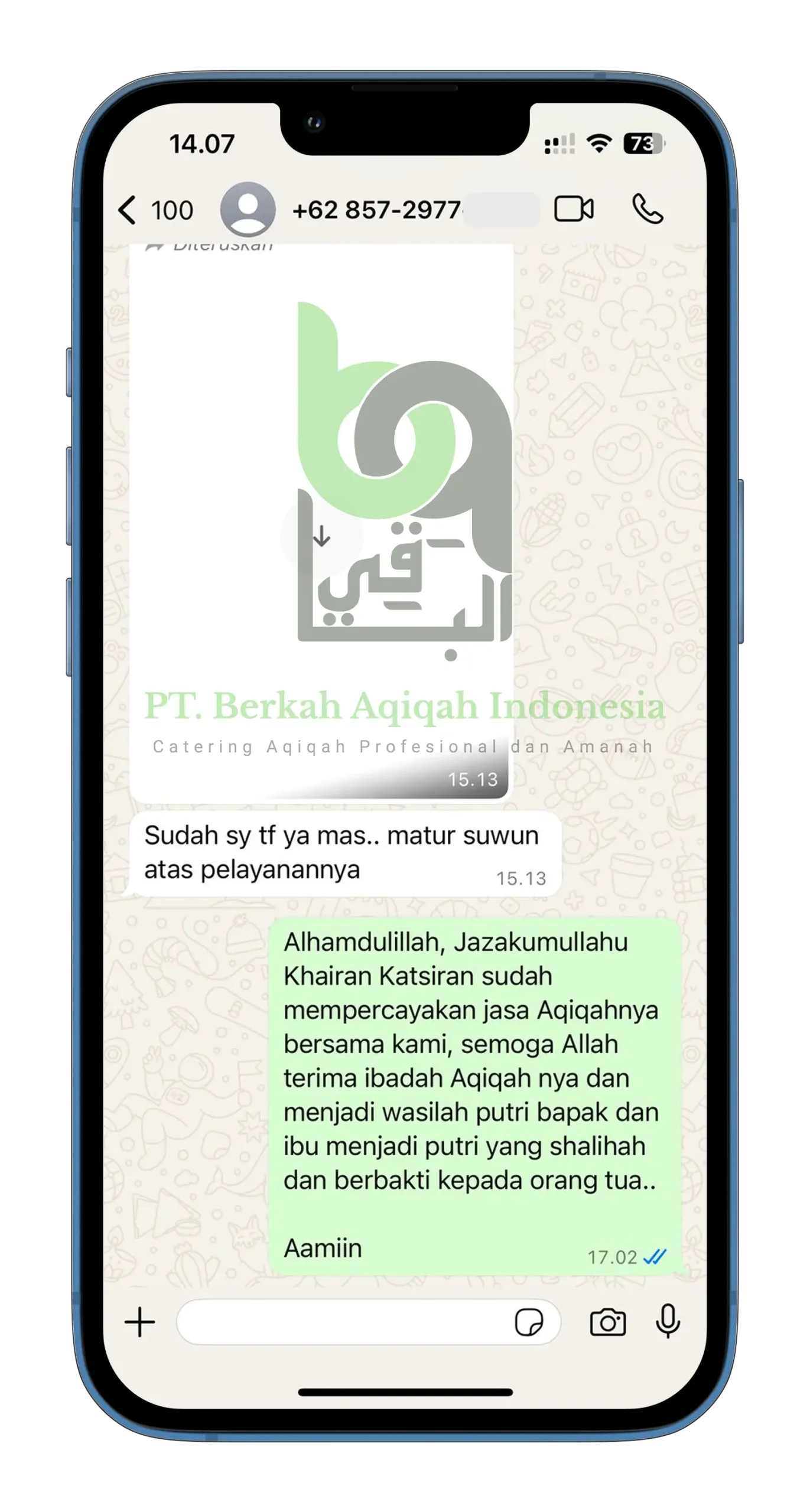 Testimoni Temanggung aqiqah Al Baqi