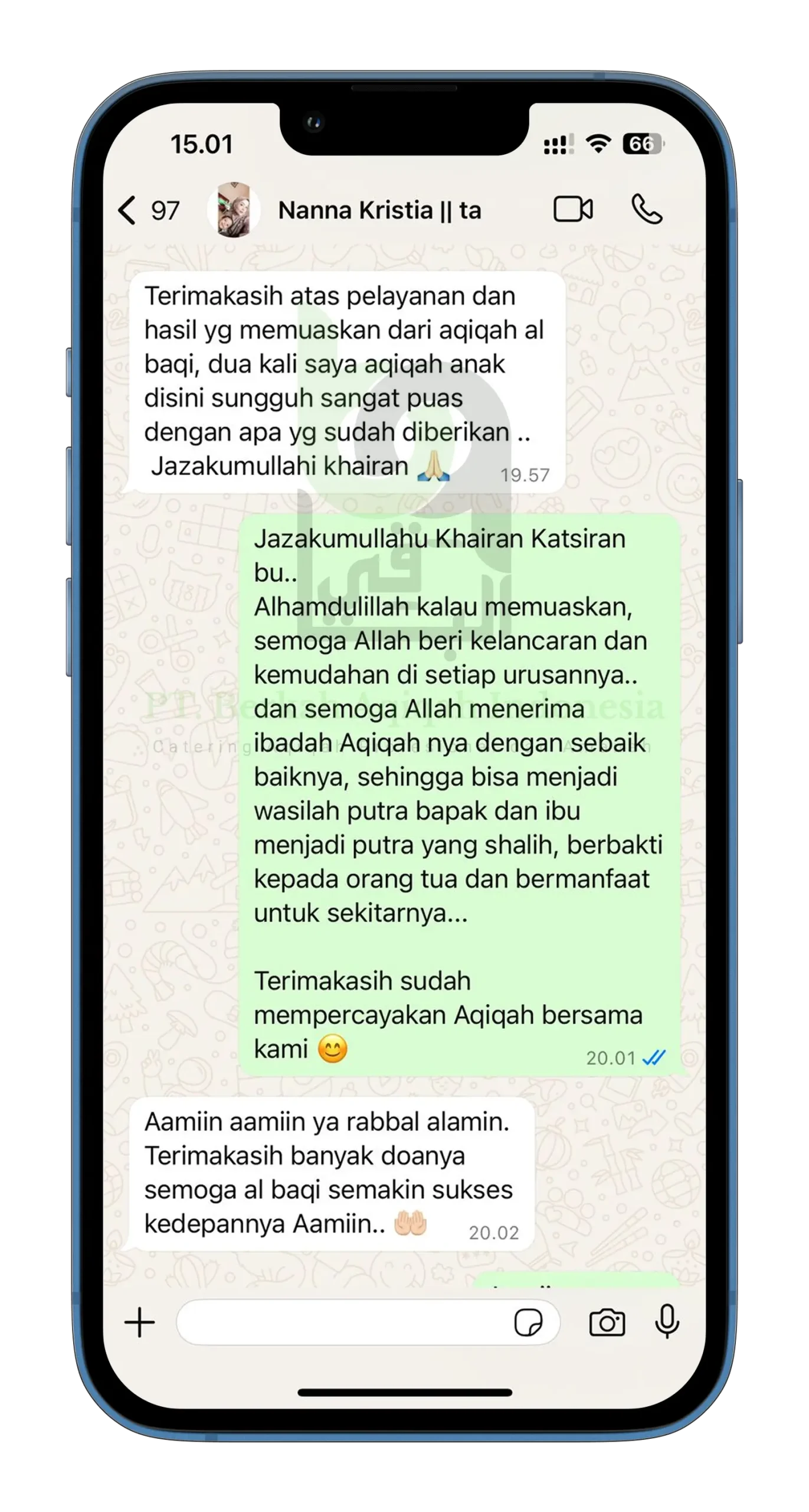 Testimoni Temanggung aqiqah Al Baqi 5
