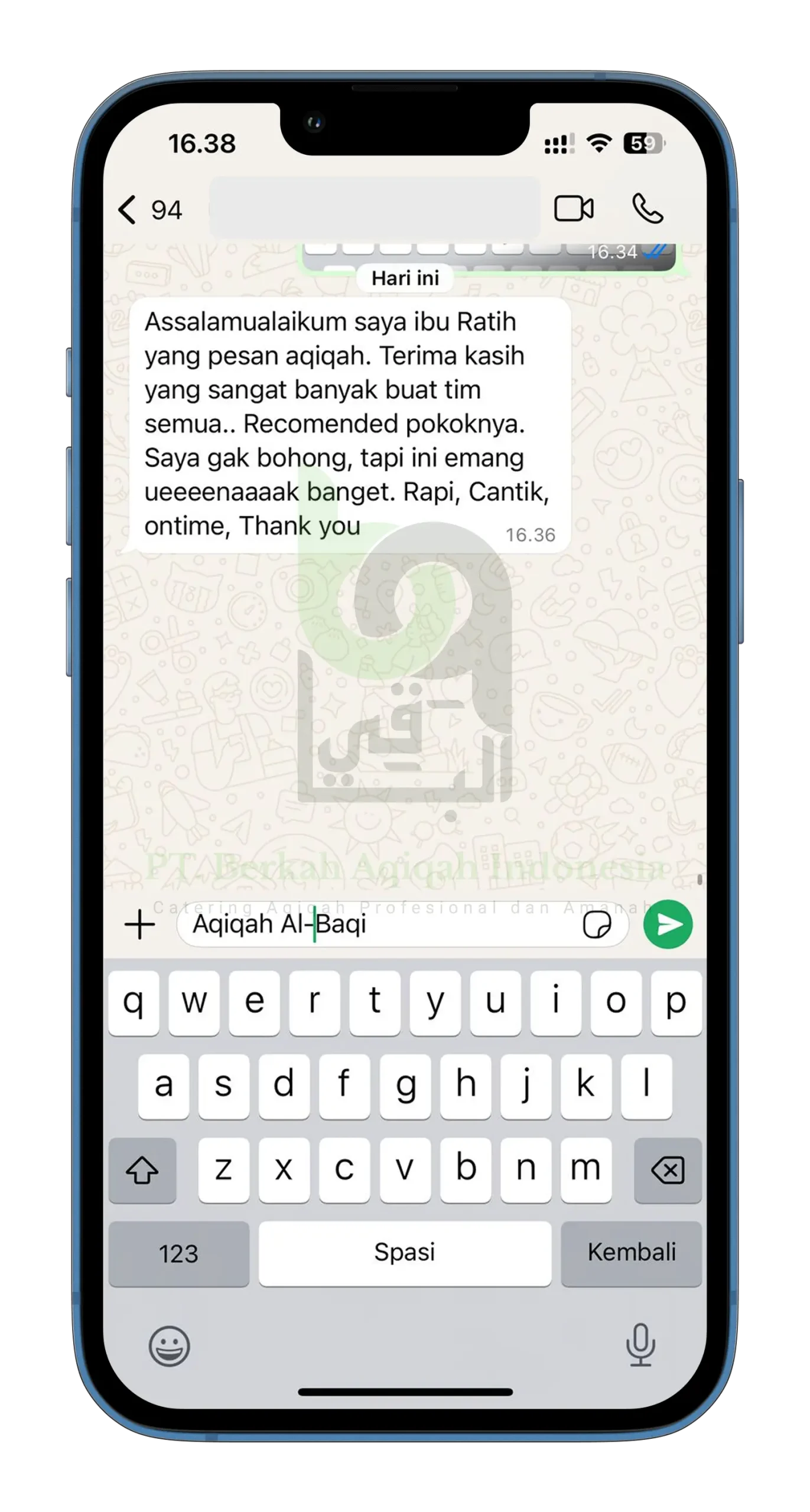 Testimoni Temanggung aqiqah Al Baqi 7